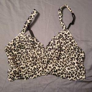 Black and white bralette